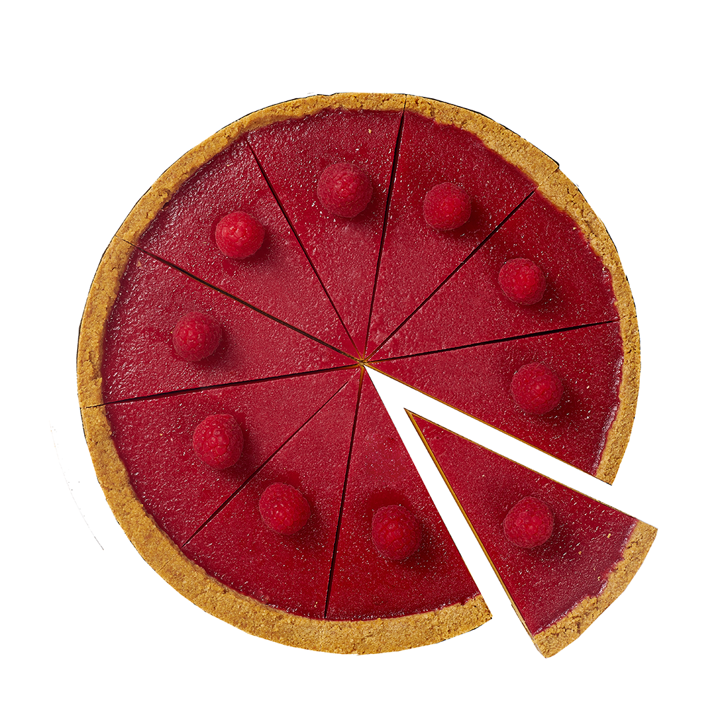 Torta Cheesecake al Forno ai Lamponi - 10 maxi slices - immagine 2